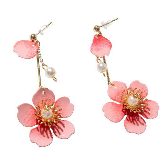 Sakura Petal Stud Earrings-0