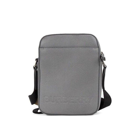 Burberry Thornton Embossed Logo Crossbody Bag (Charcoal Grey) - Designed by Burberry Available to Buy at a Discounted Price on Moon Behind The Hill Online Designer Discount Store