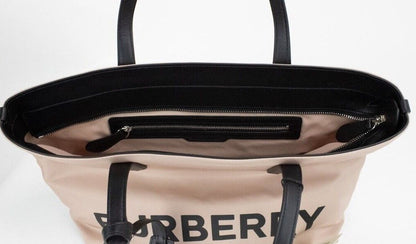 Burberry Small Branded Logo Tote (Rose Beige) - Designed by Burberry Available to Buy at a Discounted Price on Moon Behind The Hill Online Designer Discount Store