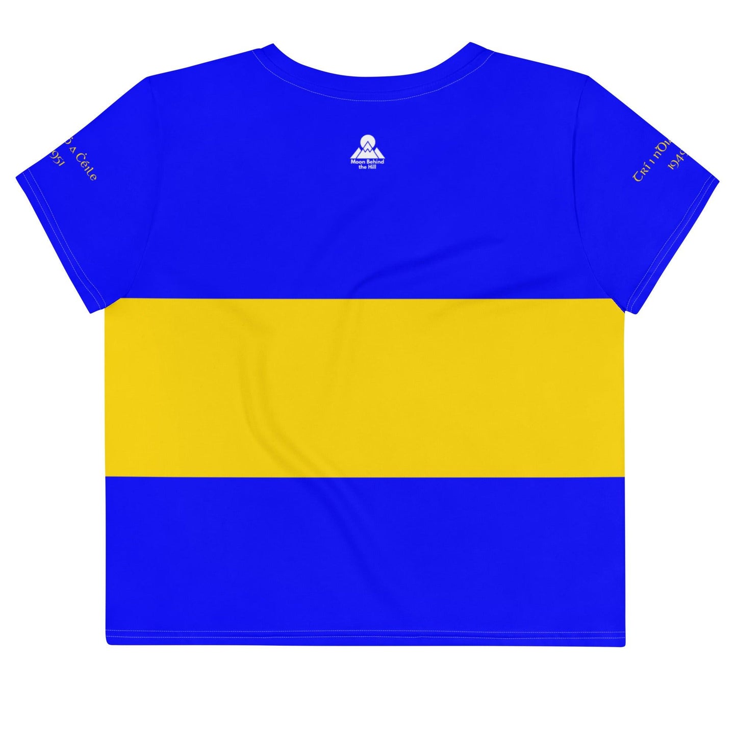 Women's Tipperary 3 in Row 1951 Retro Supporters Crop Tee designed by Moon Behind The Hill available from Moon Behind The Hill's Custom Made Apparel range