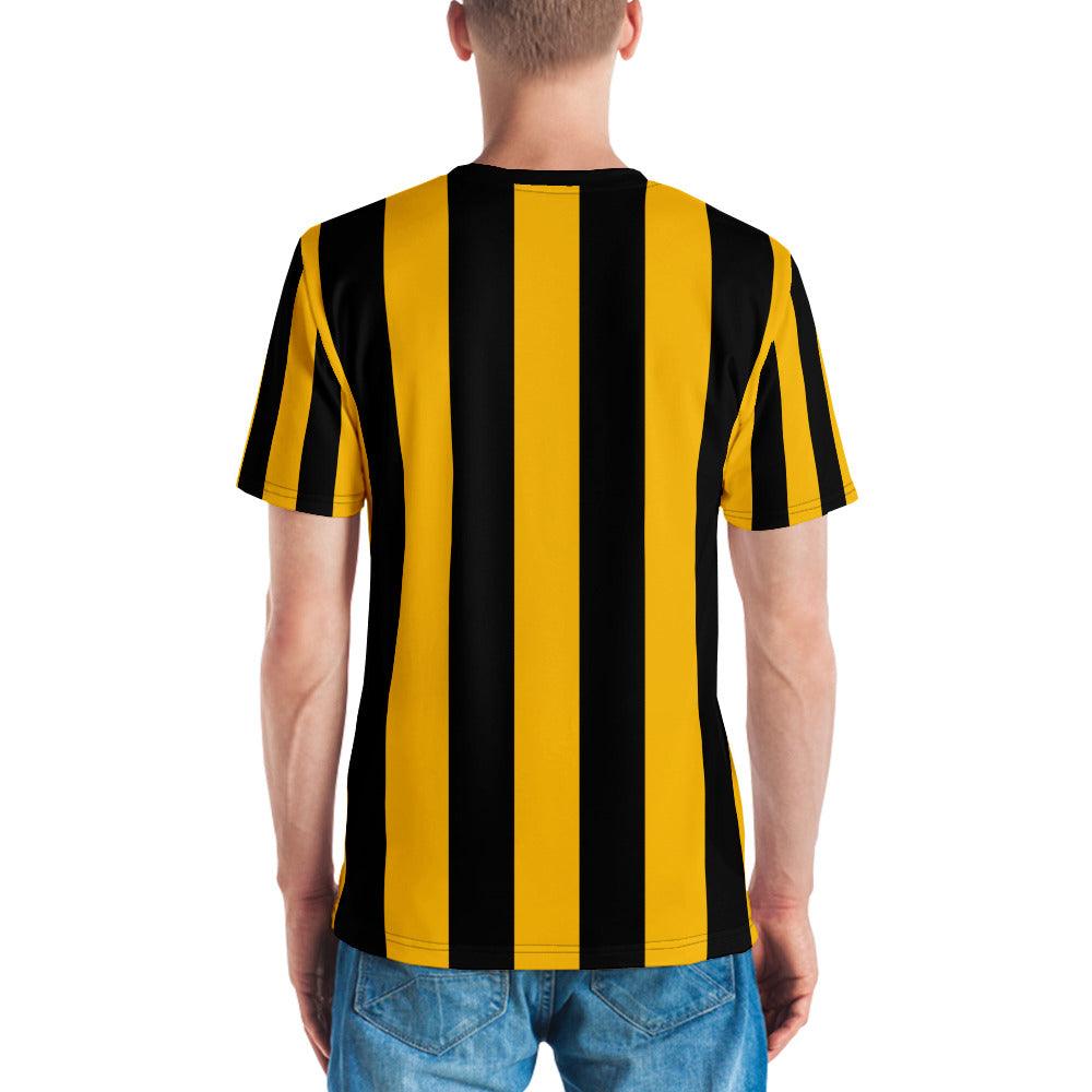Men's Cill Ċainniġ 1930s Retro Kilkenny GAA Supporters T-shirt designed by Moon Behind The Hill available from Moon Behind The Hill's Custom Made Apparel range