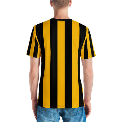 Men's Cill Ċainniġ 1930s Retro Kilkenny GAA Supporters T-shirt designed by Moon Behind The Hill available from Moon Behind The Hill's Custom Made Apparel range