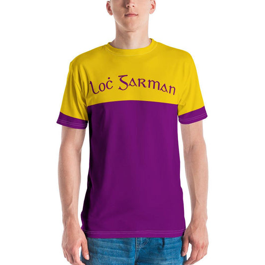 Men's Loċ Garman Retro 1950s Wexford GAA Supporters T-shirt designed by Moon Behind The Hill available from Moon Behind The Hill's Custom Made Apparel range