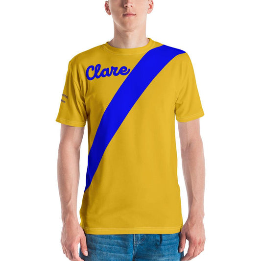 Men's Clare Retro 1914 All Ireland Hurling Final Winners Supporter T-shirt designed by Moon Behind The Hill available from Moon Behind The Hill 's Clothing > Shirts & Tops > Mens range