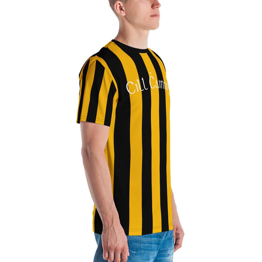 Men's Cill Ċainniġ 1930s Retro Kilkenny GAA Supporters T-shirt designed by Moon Behind The Hill available from Moon Behind The Hill's Custom Made Apparel range