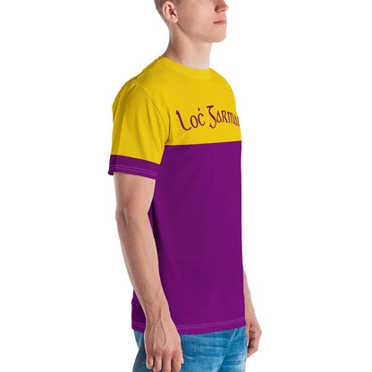 Men's Loċ Garman Retro 1950s Wexford GAA Supporters T-shirt designed by Moon Behind The Hill available from Moon Behind The Hill's Custom Made Apparel range