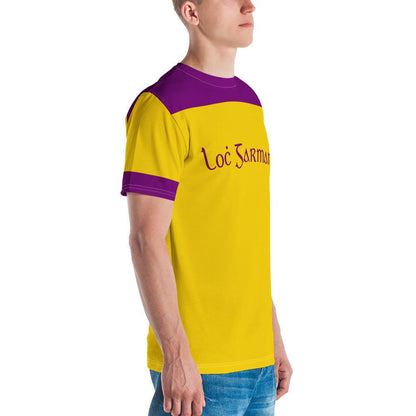 Men's Loċ Garman Retro 1915-18 Wexford GAA Supporters T-shirt designed by Moon Behind The Hill available from Moon Behind The Hill's Custom Made Apparel range