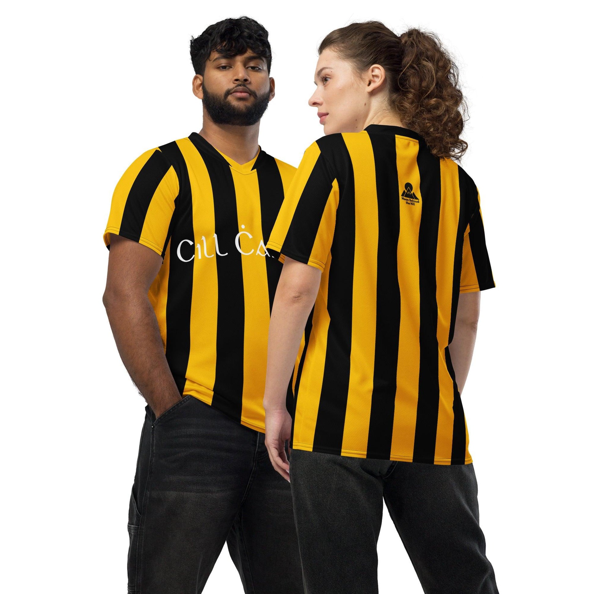 Kilkenny Recycled Polyester Unisex Sports Jersey - Designed by Moon Behind The Hill Available to Buy at a Discounted Price on Moon Behind The Hill Online Designer Discount Store