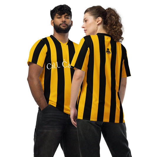 Kilkenny Recycled Polyester Unisex Sports Jersey - Designed by Moon Behind The Hill Available to Buy at a Discounted Price on Moon Behind The Hill Online Designer Discount Store