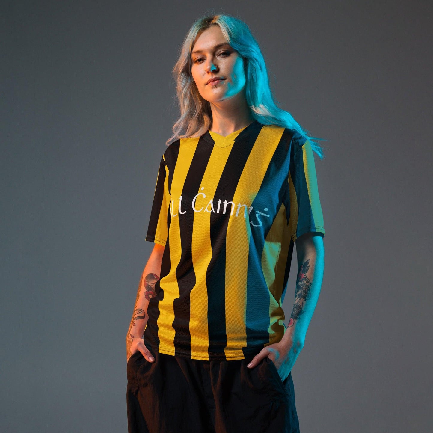 Kilkenny Recycled Polyester Unisex Sports Jersey - Designed by Moon Behind The Hill Available to Buy at a Discounted Price on Moon Behind The Hill Online Designer Discount Store