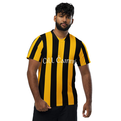 Kilkenny Recycled Polyester Unisex Sports Jersey - Designed by Moon Behind The Hill Available to Buy at a Discounted Price on Moon Behind The Hill Online Designer Discount Store