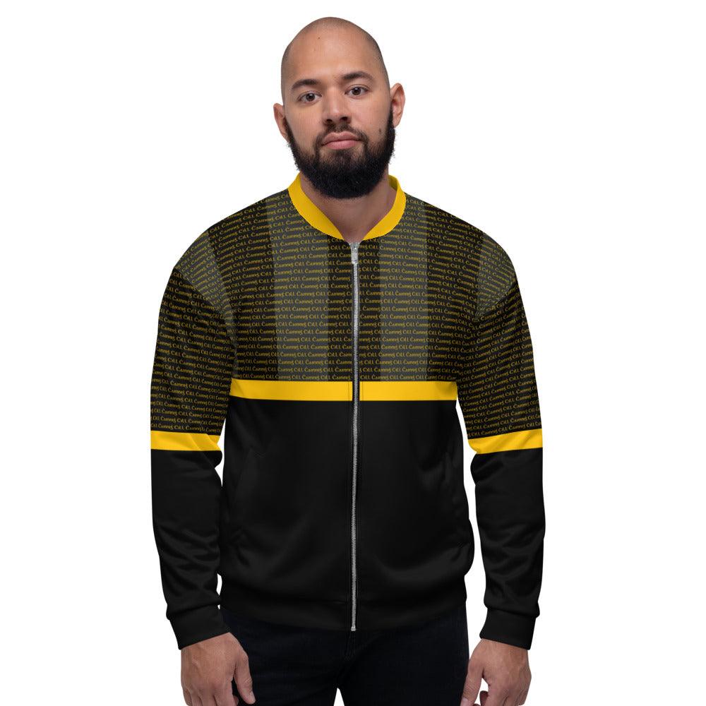 Cill Ċainniġ Kilkenny Supporters Unisex Bomber Jacket - Designed by Moon Behind The Hill Available to Buy at a Discounted Price on Moon Behind The Hill Online Designer Discount Store