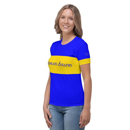 Women's Tipperary 3 in a Row Retro 1951 Supporters T-shirt designed by Moon Behind The Hill available from Moon Behind The Hill's Women's Clothing range