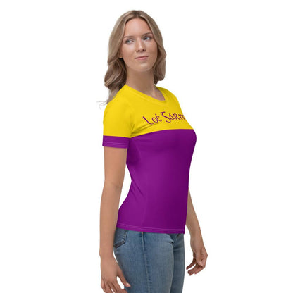 Women's Loċ Garman 1950s Retro Wexford Supporters T-shirt designed by Moon Behind The Hill available from Moon Behind The Hill's Women's Clothing range