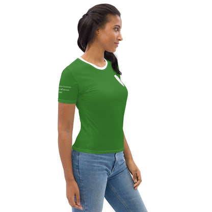 Women's Luimneaċ 1940 Retro Mick Mackey Limerick Supporter T-shirt designed by Moon Behind The Hill available from Moon Behind The Hill 's Clothing > Shirts & Tops > Womens range