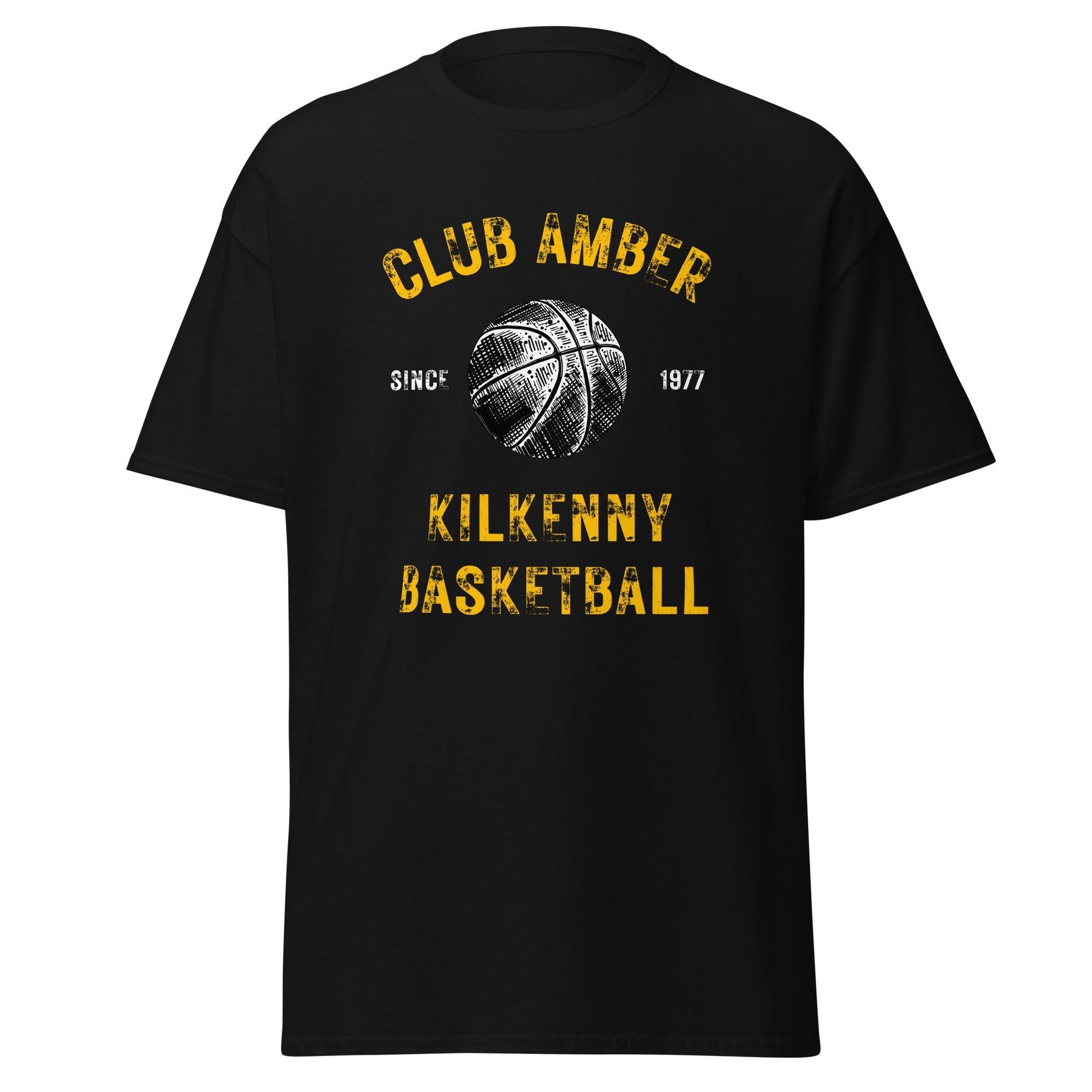 Club Amber Basketball Kilkenny Men's Classic Tee - Designed by Moon Behind The Hill Available to Buy at a Discounted Price on Moon Behind The Hill Online Designer Discount Store