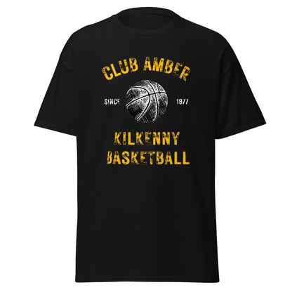 Club Amber Basketball Kilkenny Men's Classic Tee - Designed by Moon Behind The Hill Available to Buy at a Discounted Price on Moon Behind The Hill Online Designer Discount Store
