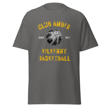 Club Amber Basketball Kilkenny Men's Classic Tee - Designed by Moon Behind The Hill Available to Buy at a Discounted Price on Moon Behind The Hill Online Designer Discount Store
