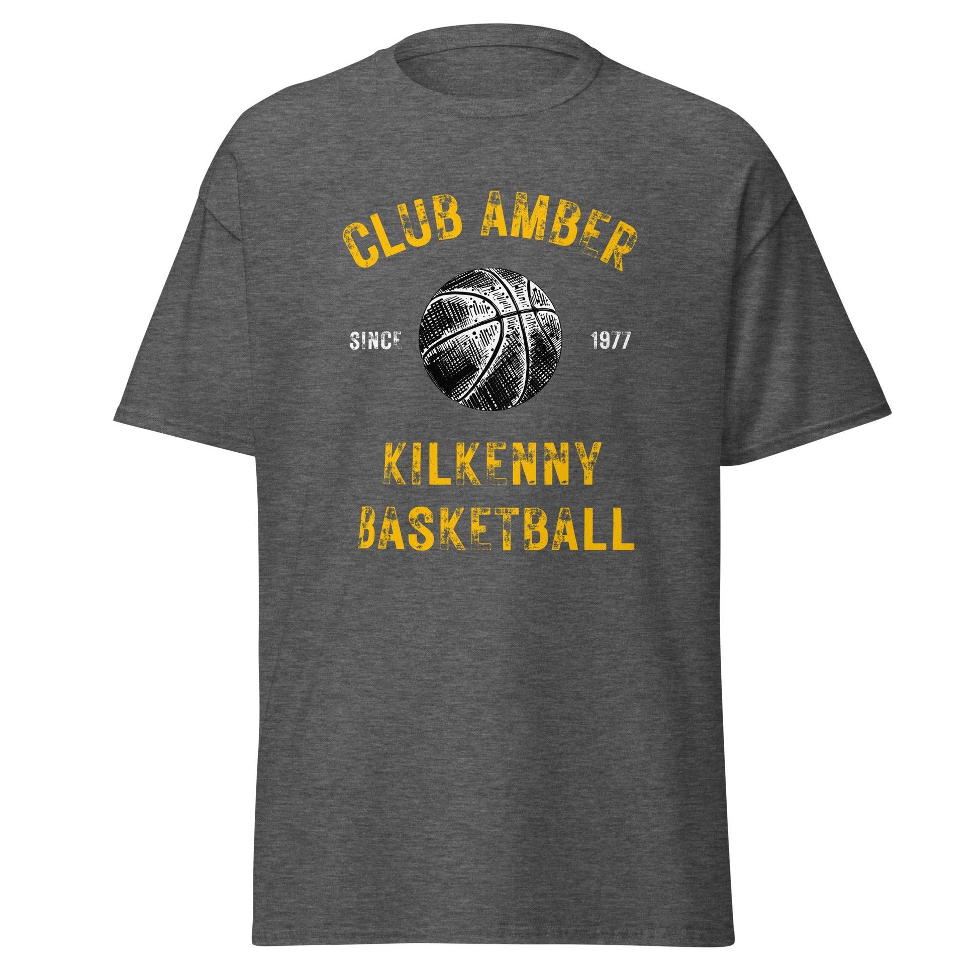 Club Amber Basketball Kilkenny Men's Classic Tee - Designed by Moon Behind The Hill Available to Buy at a Discounted Price on Moon Behind The Hill Online Designer Discount Store