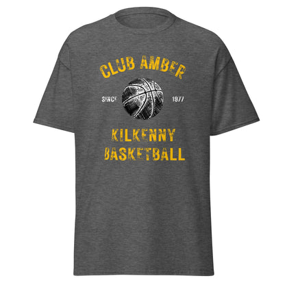 Club Amber Basketball Kilkenny Men's Classic Tee - Designed by Moon Behind The Hill Available to Buy at a Discounted Price on Moon Behind The Hill Online Designer Discount Store
