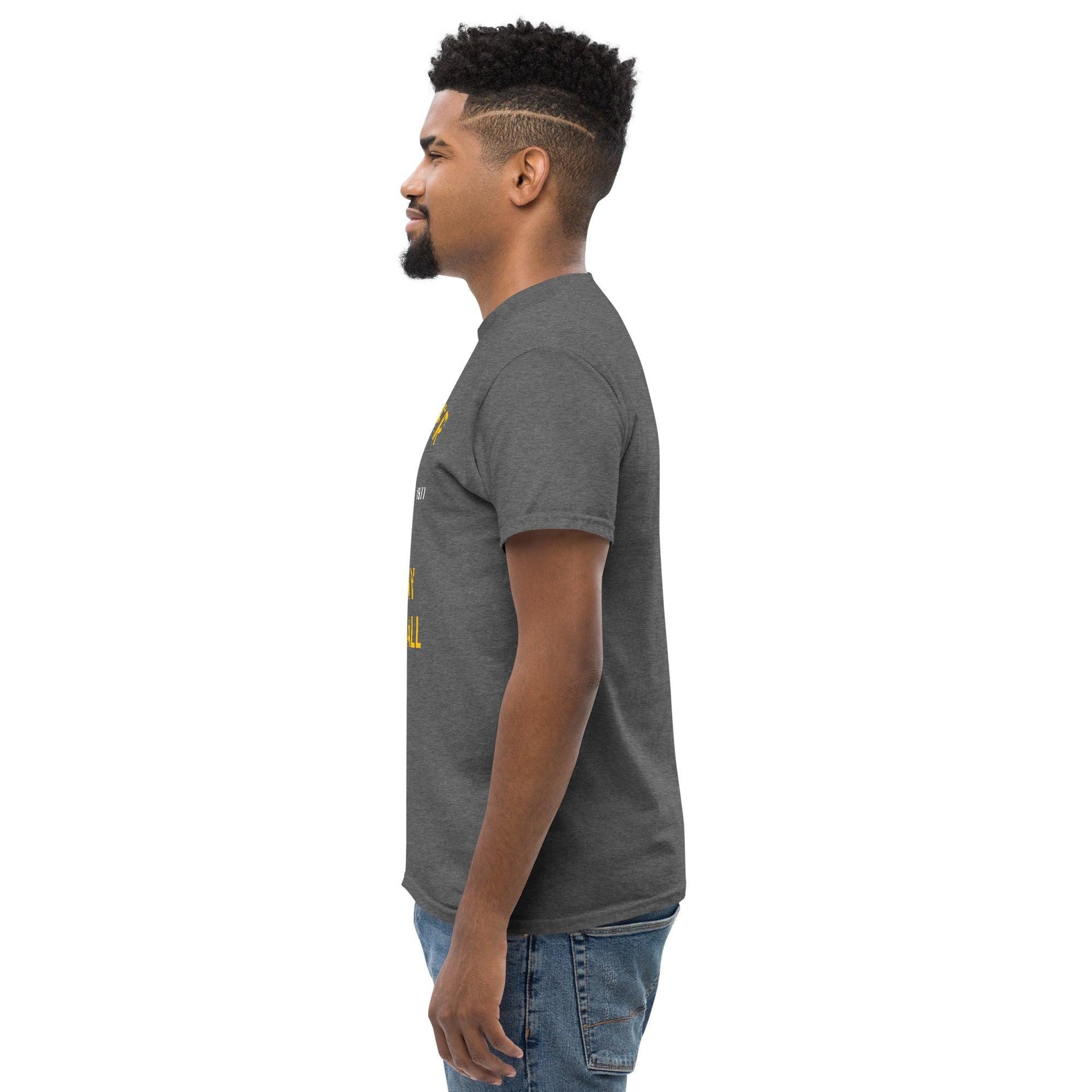 Club Amber Basketball Kilkenny Men's Classic Tee - Designed by Moon Behind The Hill Available to Buy at a Discounted Price on Moon Behind The Hill Online Designer Discount Store