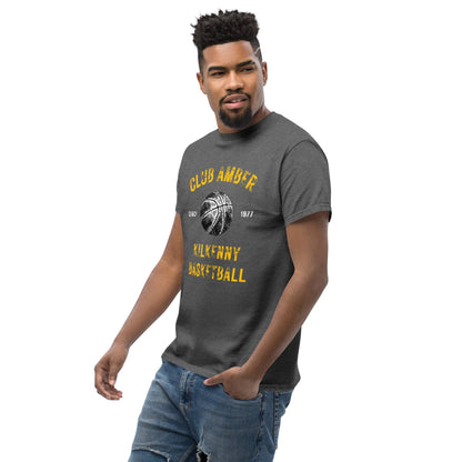 Club Amber Basketball Kilkenny Men's Classic Tee - Designed by Moon Behind The Hill Available to Buy at a Discounted Price on Moon Behind The Hill Online Designer Discount Store