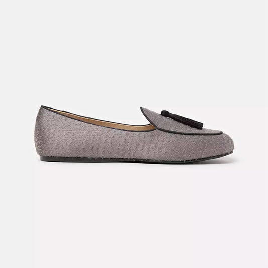 Gray Leather Moccasin - Designed by Charles Philip Available to Buy at a Discounted Price on Moon Behind The Hill Online Designer Discount Store