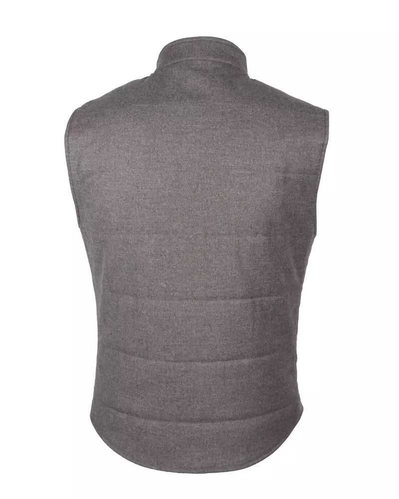 Men's Gray Loro Piana Wool & Cashmere Vest