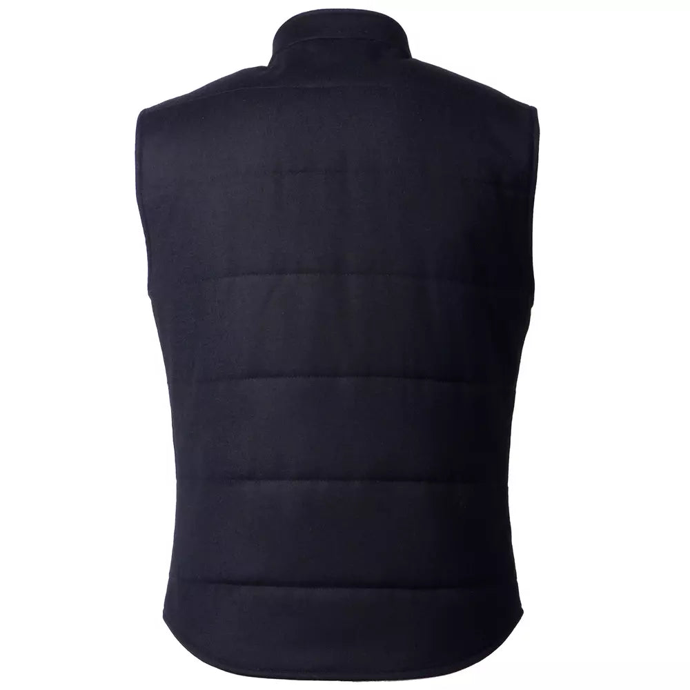 Men's Black Loro Piana Wool & Cashmere Vest