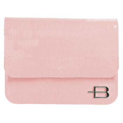 Pink Leather Di Calfskin Clutch Bag