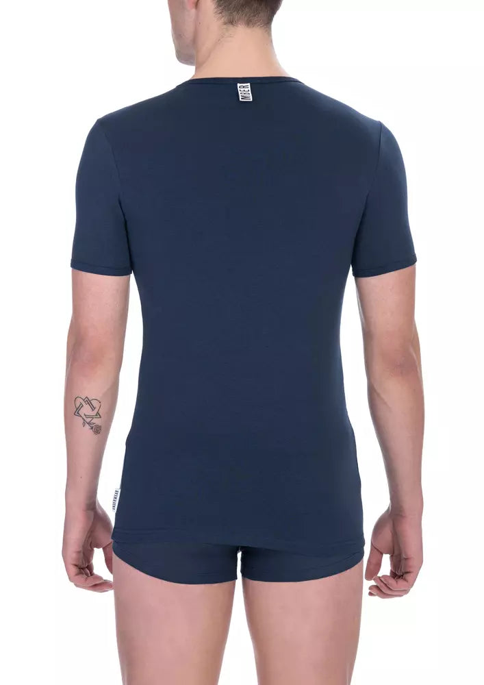 Bikkembergs Men's Army Cotton T-Shirt - Designed by Bikkembergs Available to Buy at a Discounted Price on Moon Behind The Hill Online Designer Discount Store