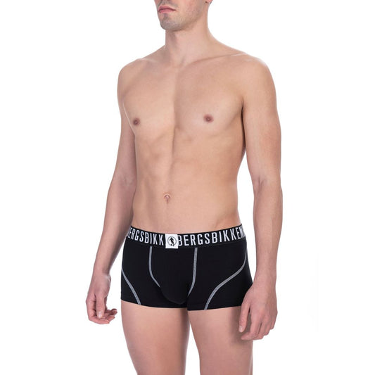 Black Cotton Bikkembergs Men's Trunk Underwear