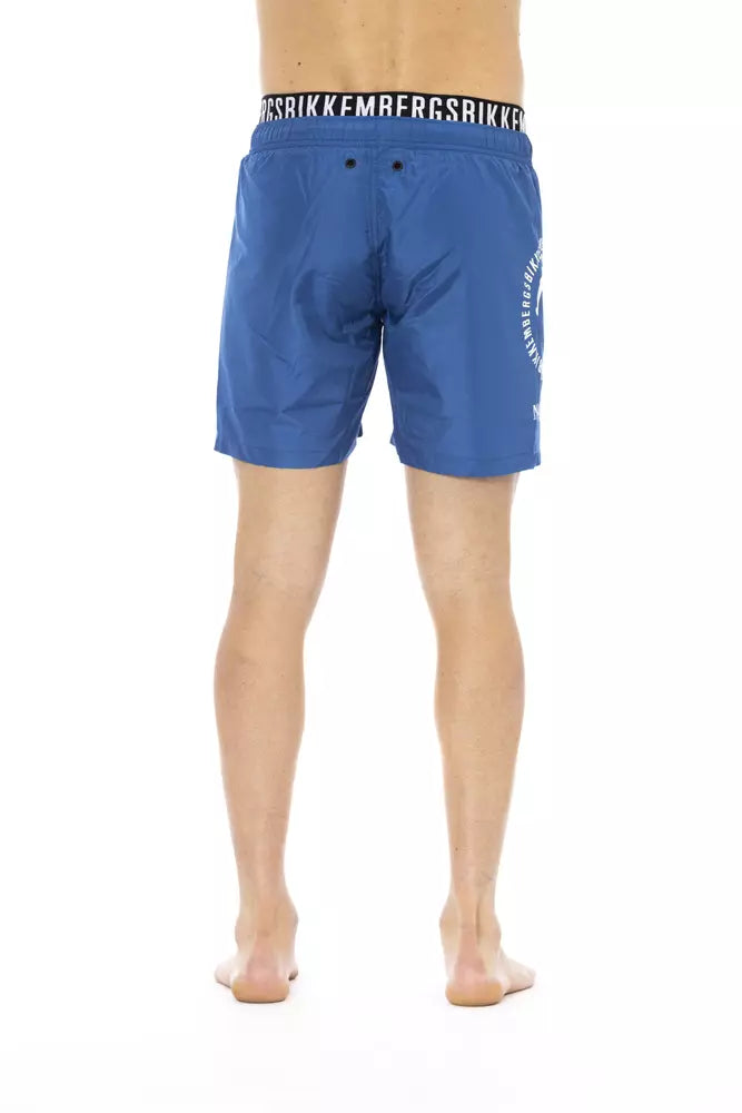 Bikkembergs Men's Black Polyester Swimwear Shorts - Designed by Bikkembergs Available to Buy at a Discounted Price on Moon Behind The Hill Online Designer Discount Store