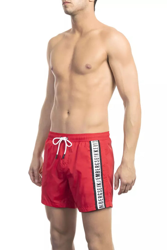Bikkembergs Men's Blue Polyamide Swimwear Shorts - Designed by Bikkembergs Available to Buy at a Discounted Price on Moon Behind The Hill Online Designer Discount Store