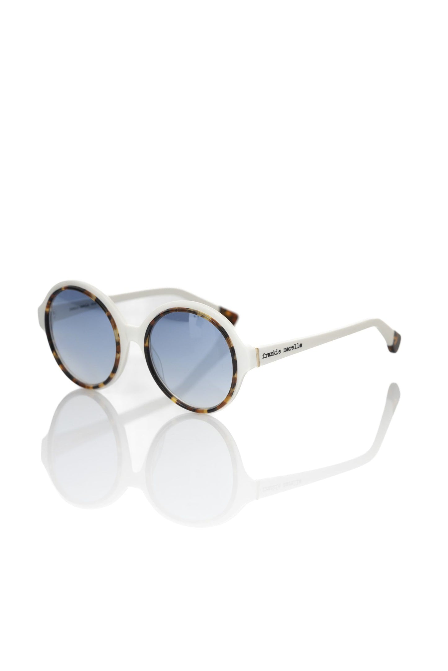 Frankie Morello FRMO-22074 White Acetate Sunglasses