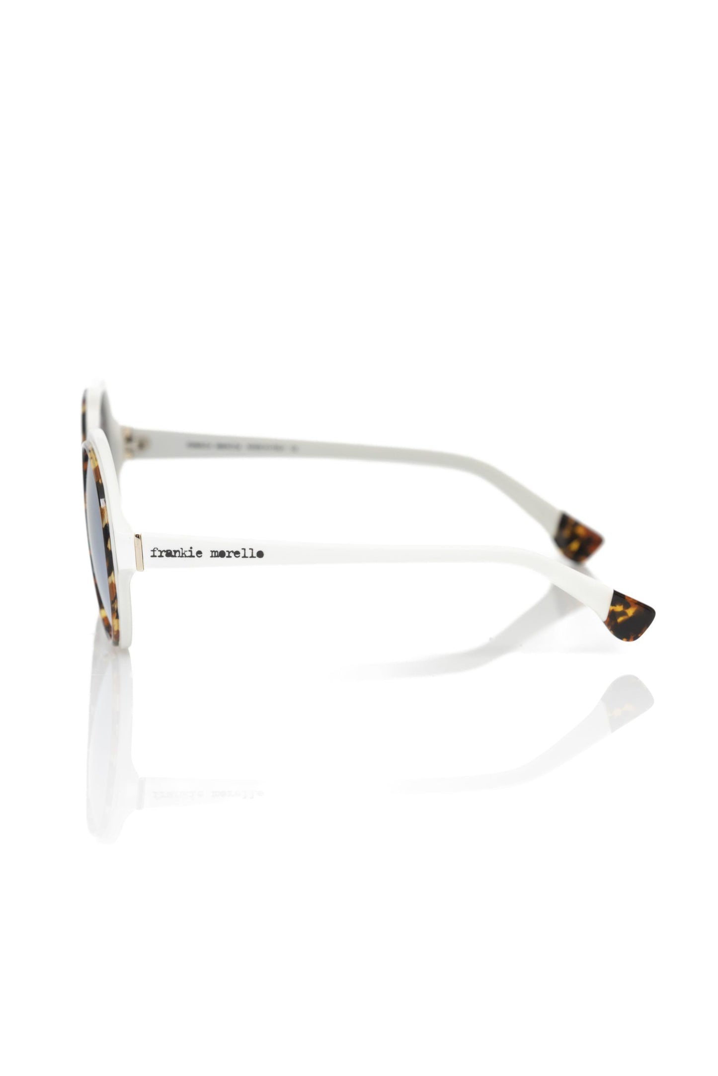 Frankie Morello FRMO-22074 White Acetate Sunglasses
