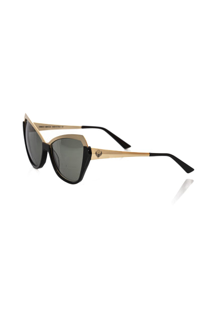 Frankie Morello FRMO-22079 Black Acetate Sunglasses