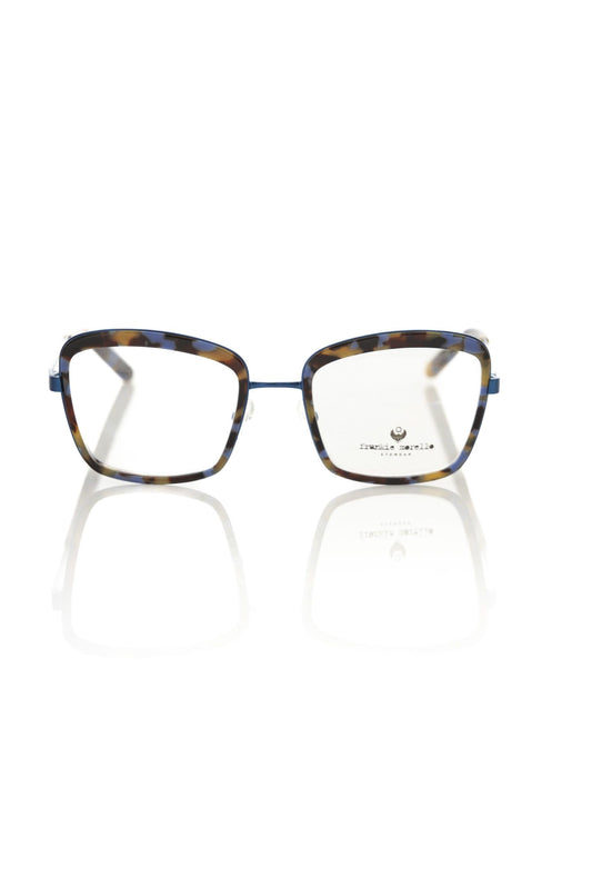 Frankie Morello FRMO-22104 Blue Metallic Fibre Frames - Designed by Frankie Morello Available to Buy at a Discounted Price on Moon Behind The Hill Online Designer Discount Store