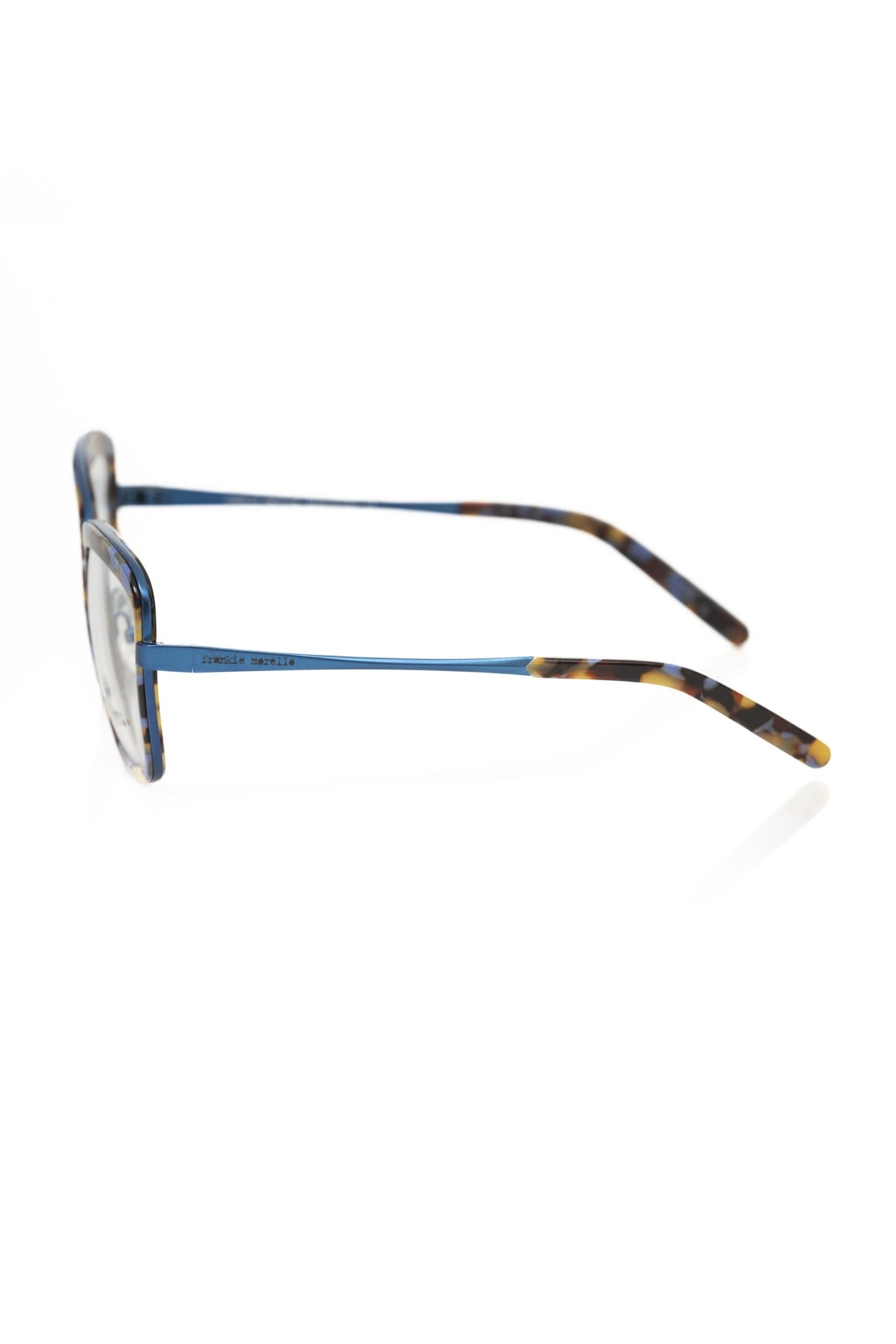 Frankie Morello FRMO-22104 Blue Metallic Fibre Frames - Designed by Frankie Morello Available to Buy at a Discounted Price on Moon Behind The Hill Online Designer Discount Store