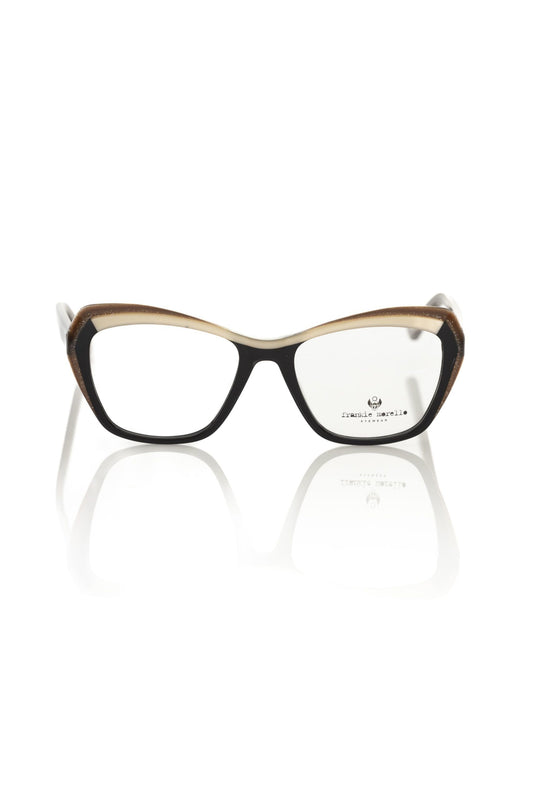 Frankie Morello FRMO-22107 Black Acetate Frames - Designed by Frankie Morello Available to Buy at a Discounted Price on Moon Behind The Hill Online Designer Discount Store