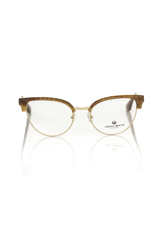 Frankie Morello FRMO-22110 Brown Metallic Fibre Frames - Designed by Frankie Morello Available to Buy at a Discounted Price on Moon Behind The Hill Online Designer Discount Store