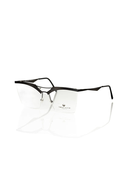 Frankie Morello FRMO-22115 Black Metallic Fibre Frames - Designed by Frankie Morello Available to Buy at a Discounted Price on Moon Behind The Hill Online Designer Discount Store