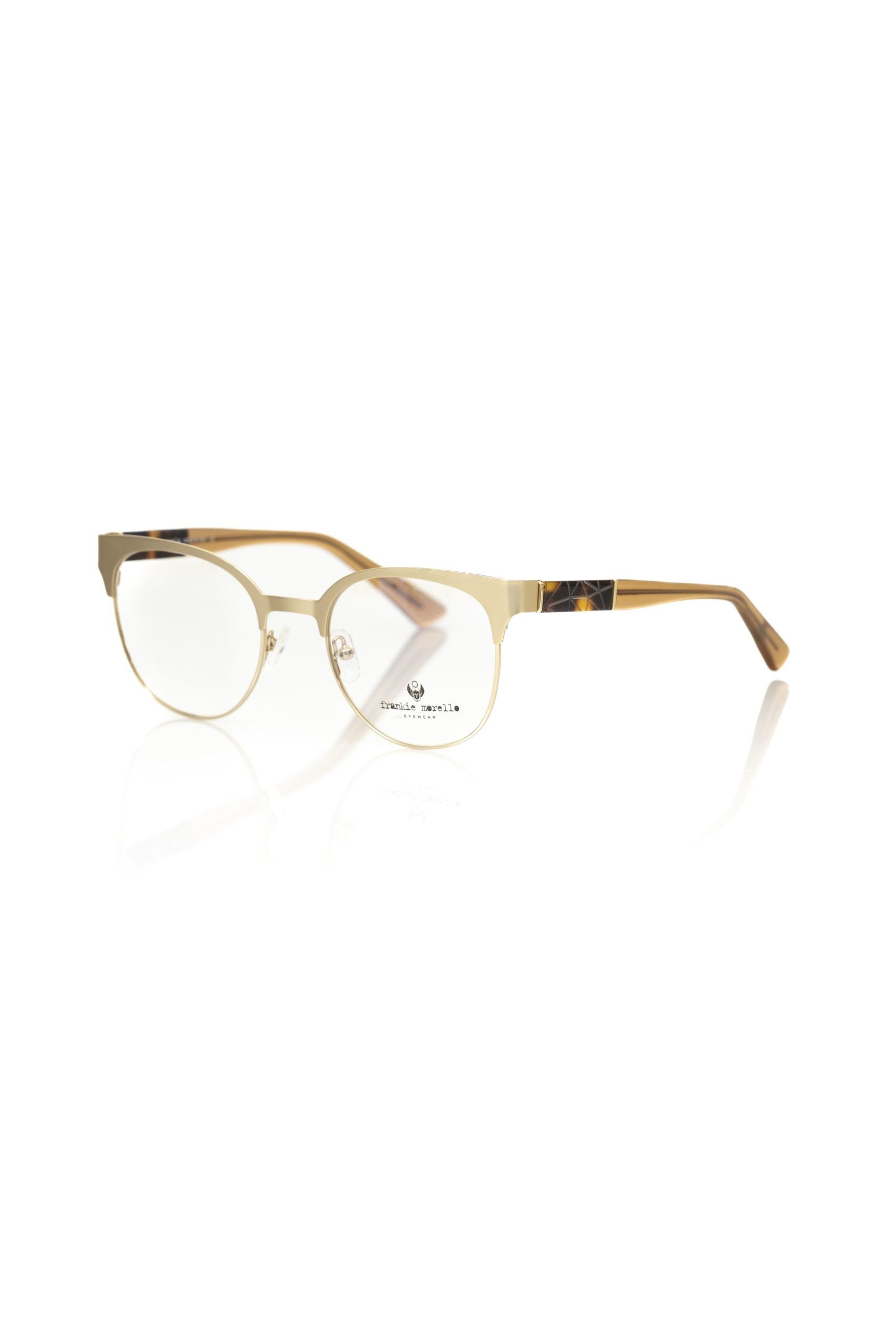 Frankie Morello FRMO-22119 Gold Acetate Frames - Designed by Frankie Morello Available to Buy at a Discounted Price on Moon Behind The Hill Online Designer Discount Store