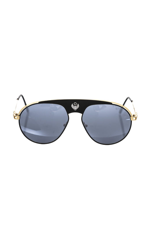 Frankie Morello FRMO-22124 Black Metallic Fibre Sunglasses