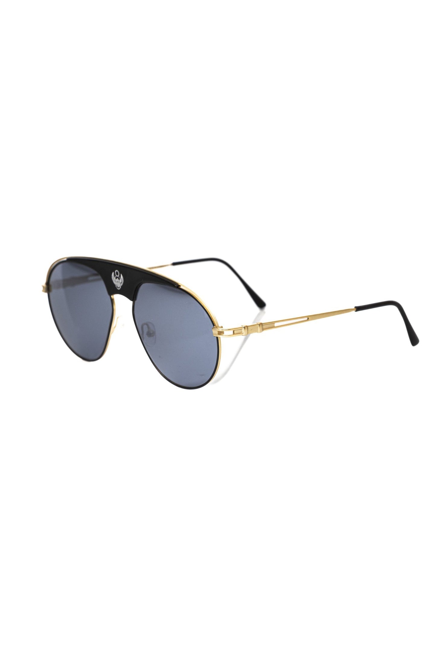 Frankie Morello FRMO-22124 Black Metallic Fibre Sunglasses