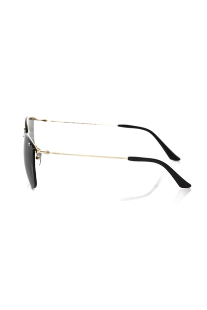 Frankie Morello FRMO-22136 Black Metallic Fibre Sunglasses