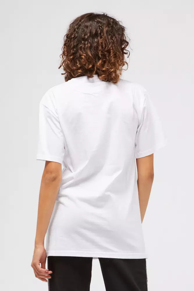 Custo Barcelona Ladies' White Cotton Oversized Branded T-Shirt - Designed by Custo Barcelona Available to Buy at a Discounted Price on Moon Behind The Hill Online Designer Discount Store