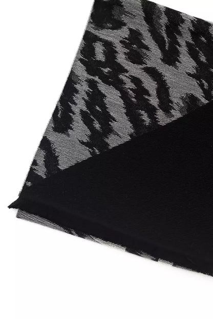 Cavalli Class Branded Grey Men's Wool Scarf - Designed by Cavalli Class Available to Buy at a Discounted Price on Moon Behind The Hill Online Designer Discount Store