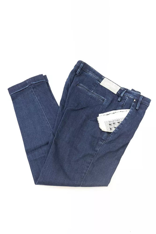 Blue Jacob Cohen Women's Chino Model Jeans - Designed by Jacob Cohen Available to Buy at a Discounted Price on Moon Behind The Hill Online Designer Discount Store