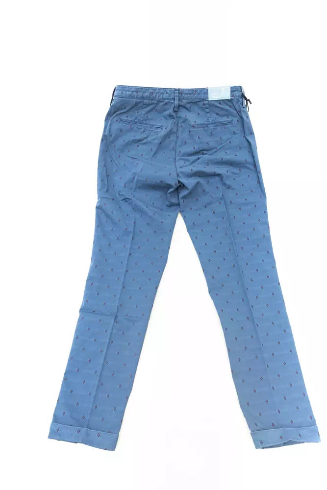 Jacob Cohen Women's Blue Cotton Chino Jeans - Designed by Jacob Cohen Available to Buy at a Discounted Price on Moon Behind The Hill Online Designer Discount Store